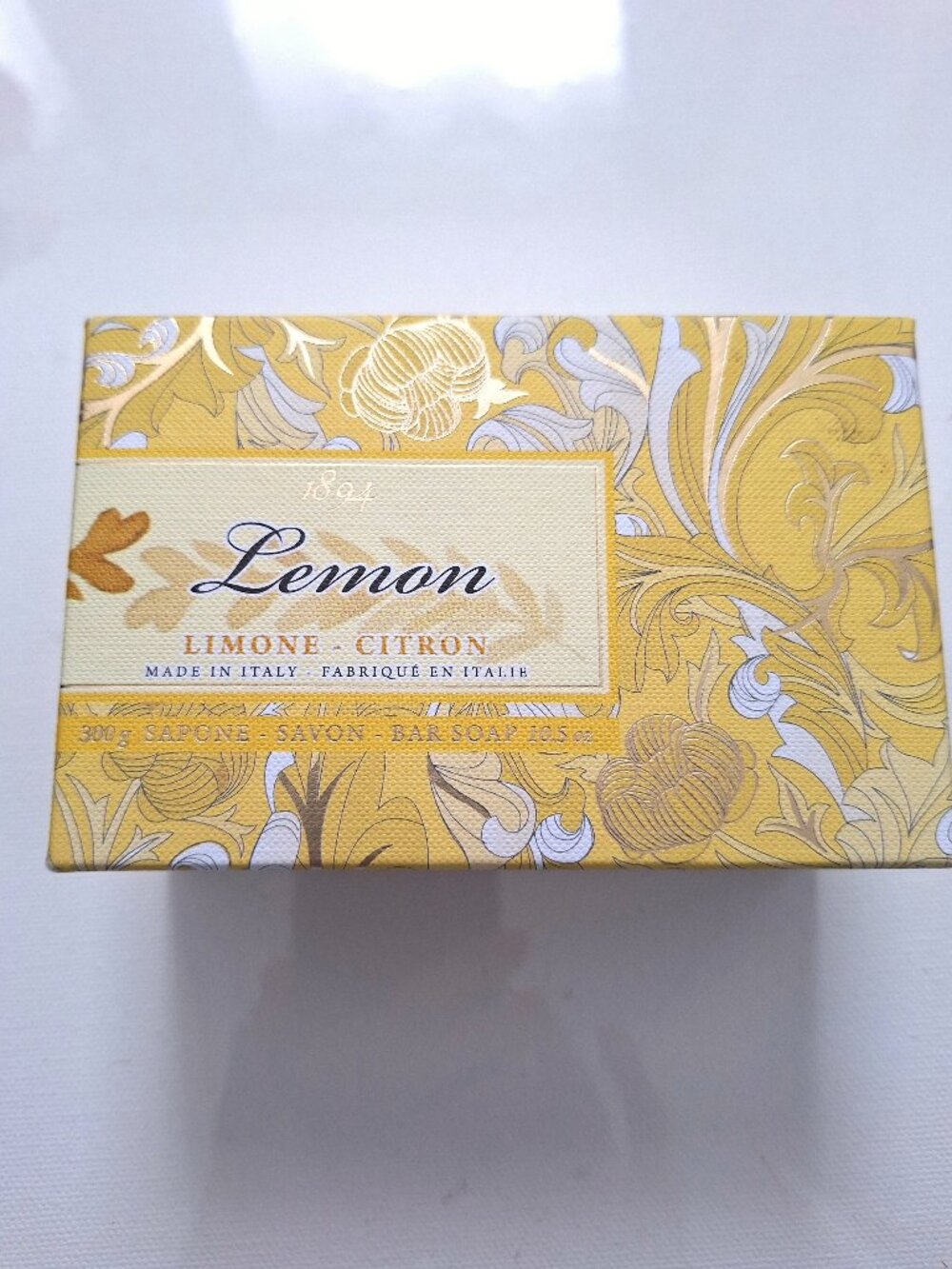 1874 Italian Lemon Bar of Soap Large Size